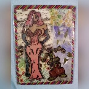 🎨Upcycled Roger Rabbit Art🖼